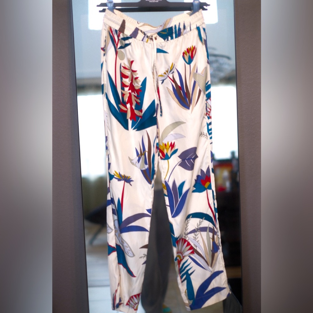 Tory burch Women Silk Floral Print Pants size0